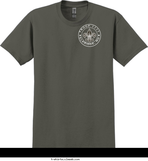 Troop 1111
Elkridge, MD New Text Your text here! ELKRIDGE, MD TROOP 1111 T-shirt Design 