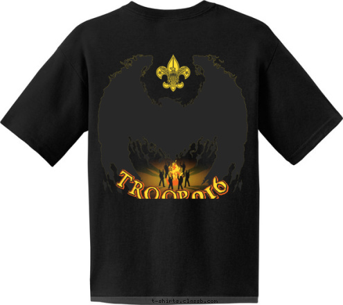 PLEASANTON, CA 916 TROOP T-shirt Design 