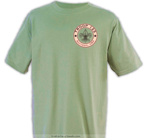 Anytown, USA TROOP 123 T-shirt Design 