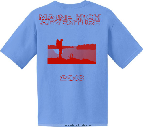 2016 Maine High 
Adventure Houston, Texas Troop 120 T-shirt Design 