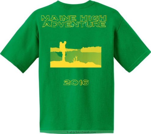 2016 Maine High 
Adventure Houston, Texas Troop 120 T-shirt Design 