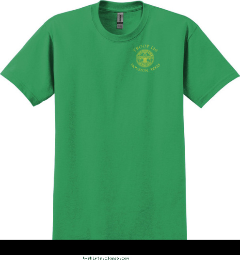 2016 Maine High Adventure Houston, Texas Troop 120 T-shirt Design 