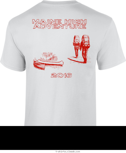 2016 Maine High 
Adventure Houston, Texas Troop 120 T-shirt Design 