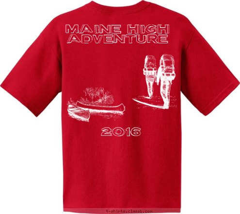 2016 Maine High 
Adventure Houston, Texas Troop 120 T-shirt Design 