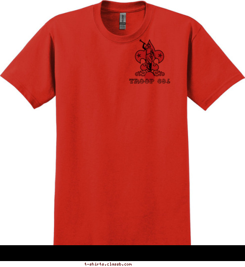 TROOP 684 TROOP 684 NEW BERN, NC LATTER-DAY SAINTS BOY SCOUTS OF AMERICA T-shirt Design 