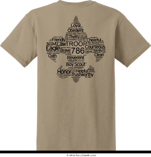 786 Sterling VA Troop
786 TROOP TROOP Boy Scout 505 T-shirt Design 