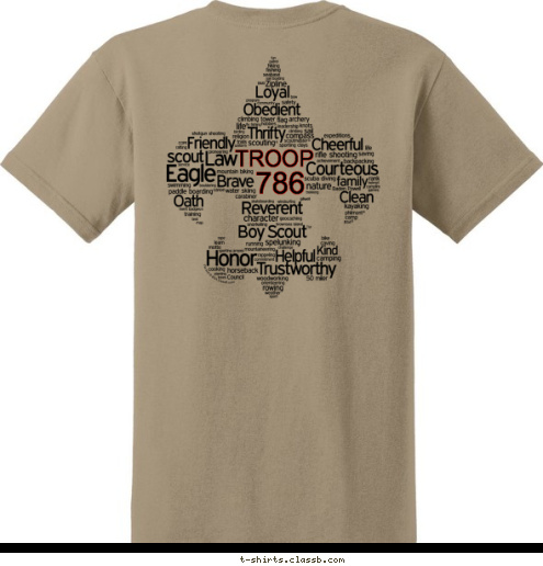 Sterling VA 786 505 Troop
786 TROOP TROOP Boy Scout T-shirt Design 