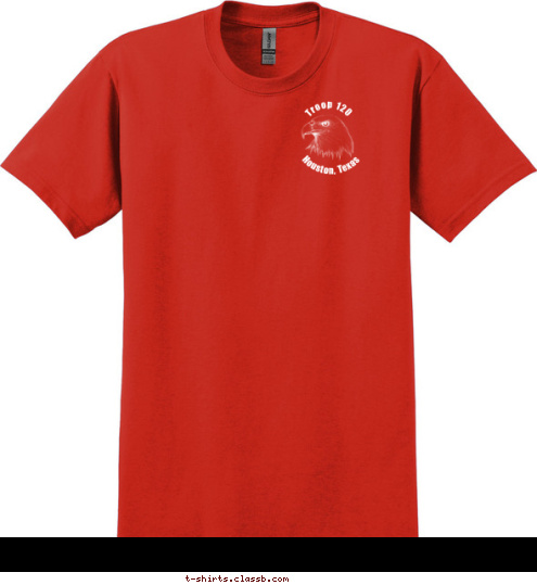 2016 Maine High Adventure Houston, Texas Troop 120 T-shirt Design 