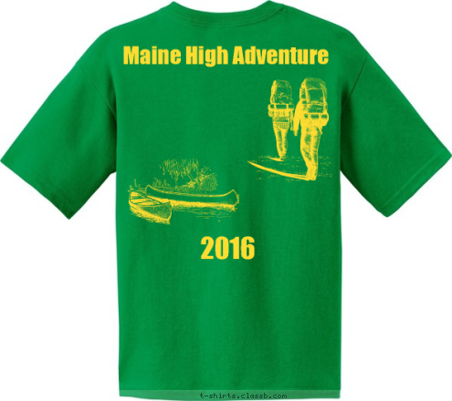 2016 Maine High Adventure Houston, Texas Troop 120 T-shirt Design 