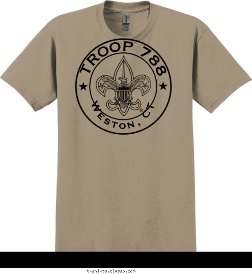 TROOP 788 Weston, CT T-shirt Design 