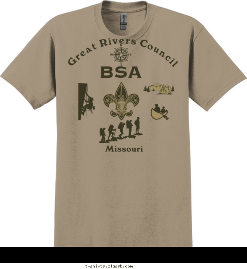 BSA Missouri Great Rivers Council T-shirt Design 