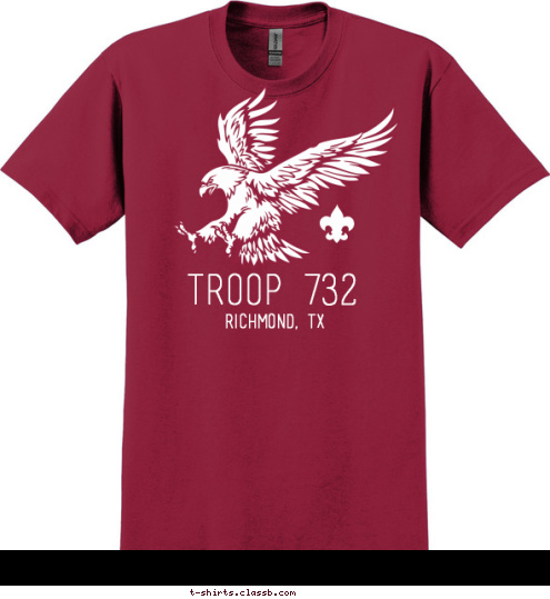 Richmond, TX TROOP 732 T-shirt Design 