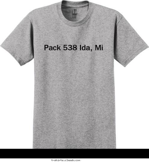 Pack 538 Ida, Mi T-shirt Design 