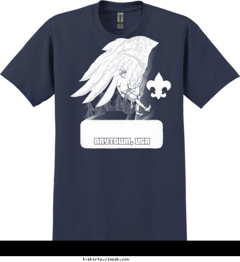 ANYTOWN, USA TROOP 123 T-shirt Design 