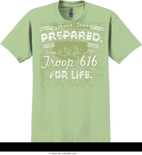 1989 Since Troop 616 Calhoun,Tennessee T-shirt Design 