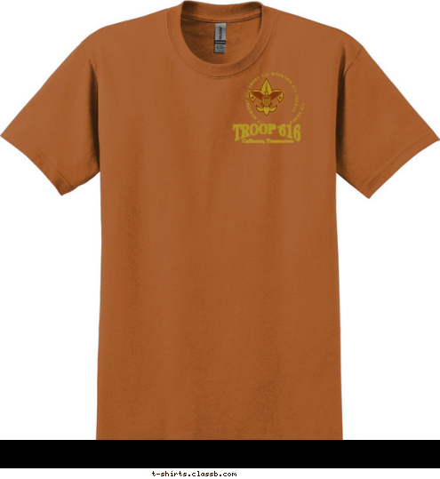 TROOP 616 Calhoun, Tennessee • RAM • COBRA • RAMBO • GREAT • SMOKY • MOUNTAIN • COUNCIL  T-shirt Design 