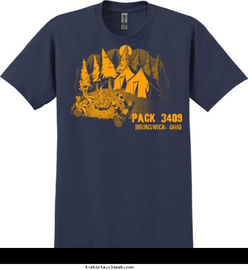 PACK 3409 Brunswick, Ohio T-shirt Design 