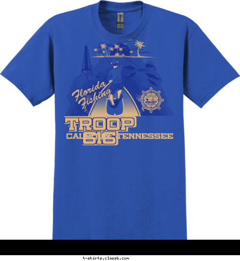 Calhoun, Tennessee TROOP 616 TROOP 616 T-shirt Design 