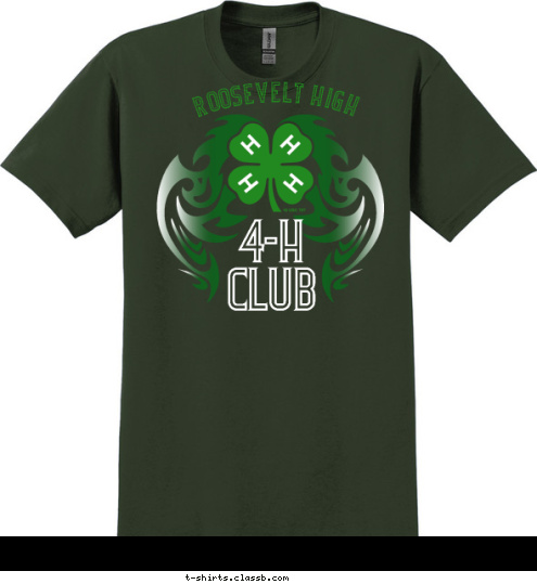 4-H
CLUB ROOSEVELT HIGH T-shirt Design 