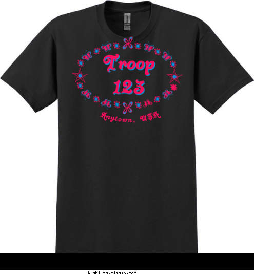 Anytown, USA Troop
123 T-shirt Design 