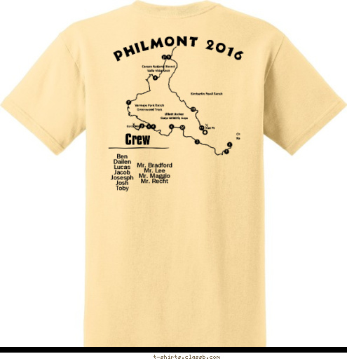 New Text Columbia, Maryland Troop 618 Mr. Bradford
Mr. Lee
Mr. Maggio
Mr. Recht Ben
Dailen
Lucas
Jacob
Josesph
Josh
Toby Crew Philmont 2016 T-shirt Design 