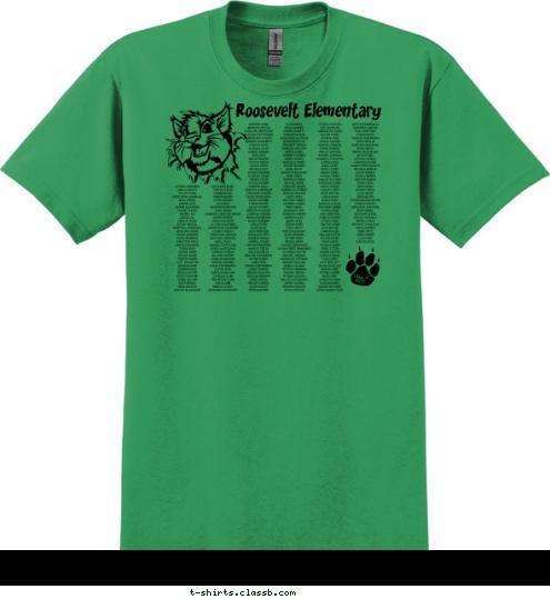 2011 Class of Roosevelt Elementary T-shirt Design 