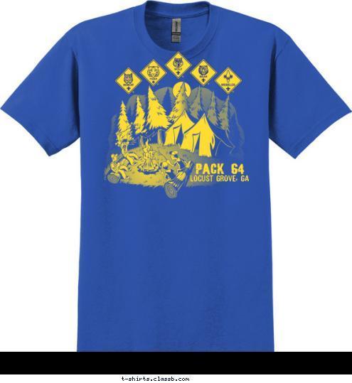 PACK 64 Locust Grove, GA T-shirt Design 