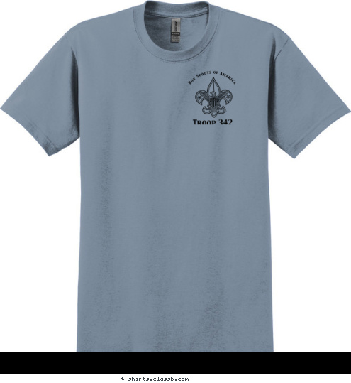 sponsored by First United Methodist Church Troop 342 Boy Scouts of America DEEP SEA ADVENTURE Troop 342 Statesboro, GA FLORIDA Base Sea  T-shirt Design 