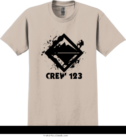 Your text here CREW 123 CITY. STATE

 T-shirt Design SP1617