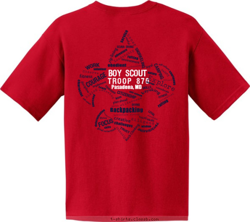 New Text Troop 870
Pasadena, MD Pasadena, MD TROOP 870 BOY SCOUT T-shirt Design 