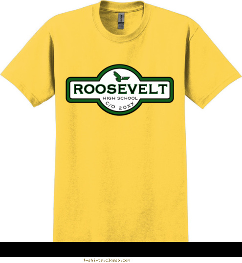 C/O 2012 HIGH SCHOOL ROOSEVELT T-shirt Design SP987