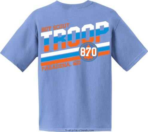 TROOP 870
PASADENA, MD PASADENA, MD 870 BOY SCOUT T-shirt Design 