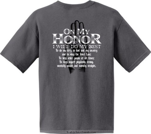 To do my duty to God and my country
and to obey the Scout Law;
To help other people at all times;
To keep myself physically strong,
mentally awake and morally straight. x Colts Neck, NJ TROOP 290 T-shirt Design 