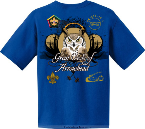 #DabbingOwls Your 
Totem 
Here N6-220-16-1 N6-220-16-1   Great Owls of
Arrowhead  WOOD BADGE T-shirt Design 