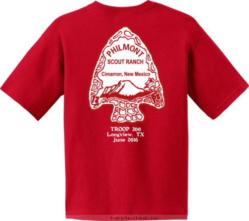 TROOP 200
Longview, TX
June 2016 2016 Longview, TX TROOP 200 90 miles Itinerary 30 T-shirt Design 