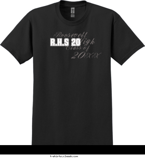 R.H.S 12 Class of 2012 High Roosevelt T-shirt Design SP990