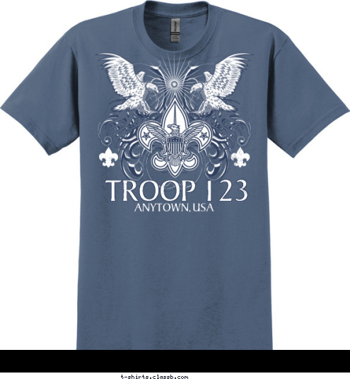 ANYTOWN, USA TROOP 123 T-shirt Design 