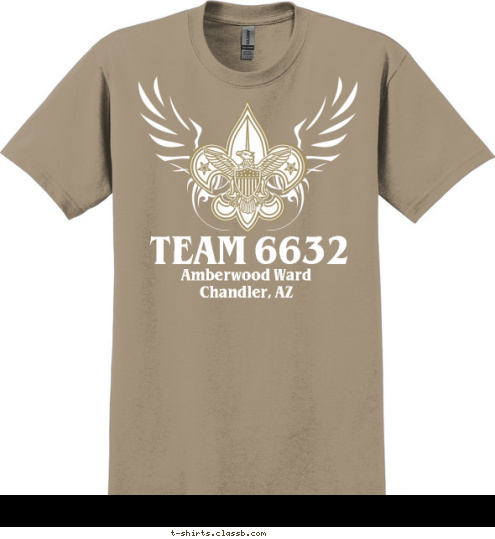 Your text here! Amberwood Ward
Chandler, AZ TEAM 6632 T-shirt Design 