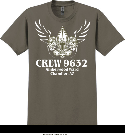 Your text here! Amberwood Ward
Chandler, AZ CREW 9632 T-shirt Design 