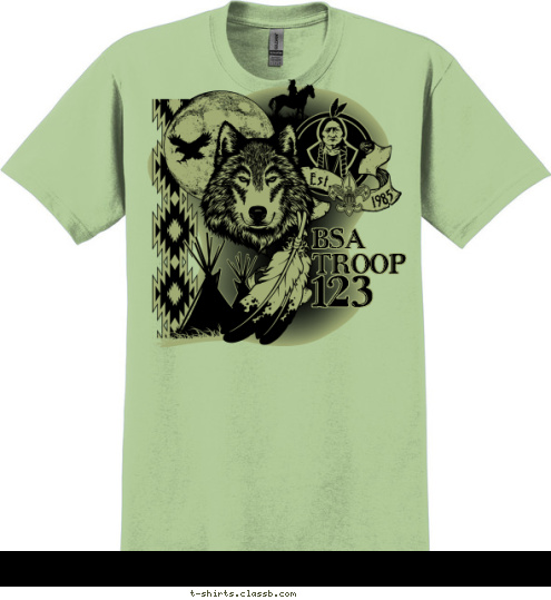 1985 Est. 123 BSA
TROOP T-shirt Design 