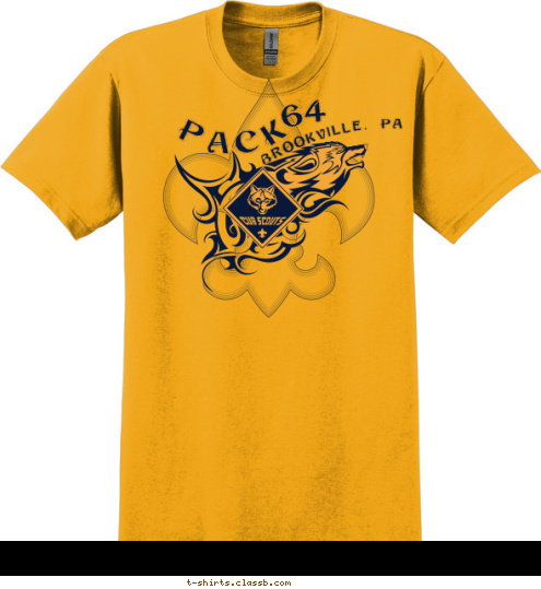      PACK 64 RULES BROOKVILLE, PA 64 PACK T-shirt Design 