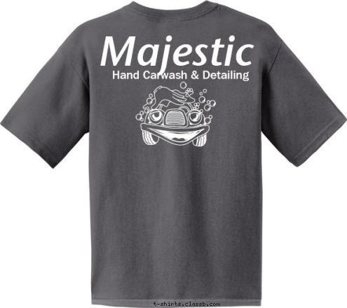 Majestic Majestic Hand Carwash & Detailing T-shirt Design 