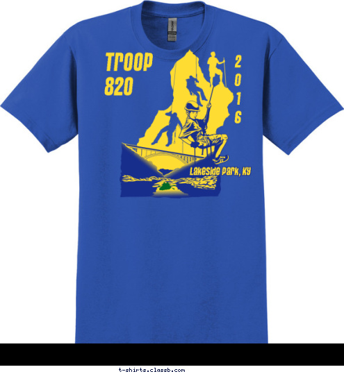 2
0
1
6 Lakeside Park, KY TROOP
820 T-shirt Design 