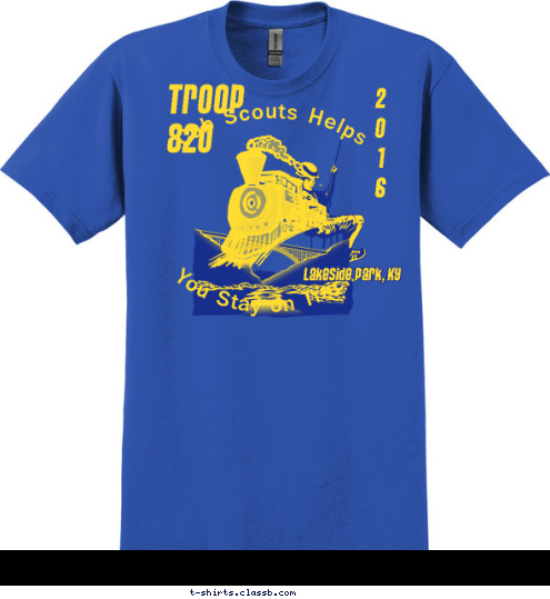 Cub Scouts Helps  TROOP
820 Lakeside Park, KY Cub Scouts Helps  2
0
1
6 You Stay on Track You Stay on Track T-shirt Design 