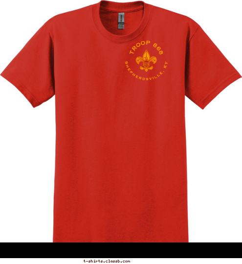 TROOP 868 Shepherdsville, KY T-shirt Design 