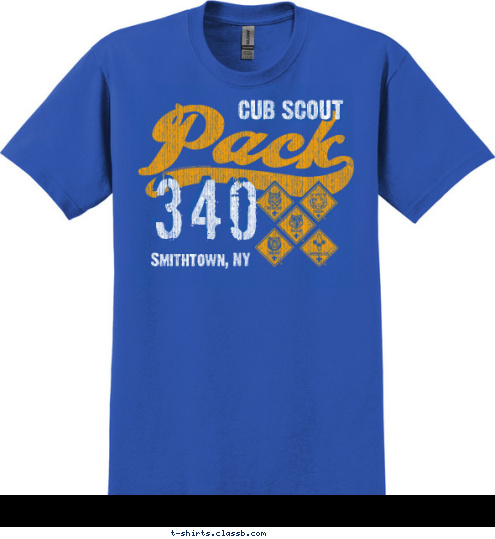 340 340 Smithtown, NY CUB SCOUT T-shirt Design 