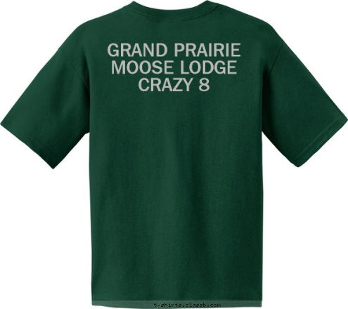 GRAND PRAIRIE
MOOSE LODGE
CRAZY 8 GRAND PRAIREIE, TX PACK 8 2016 CUB SCOUT T-shirt Design 