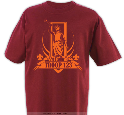 ANYTOWN, USA TROOP 123 T-shirt Design 