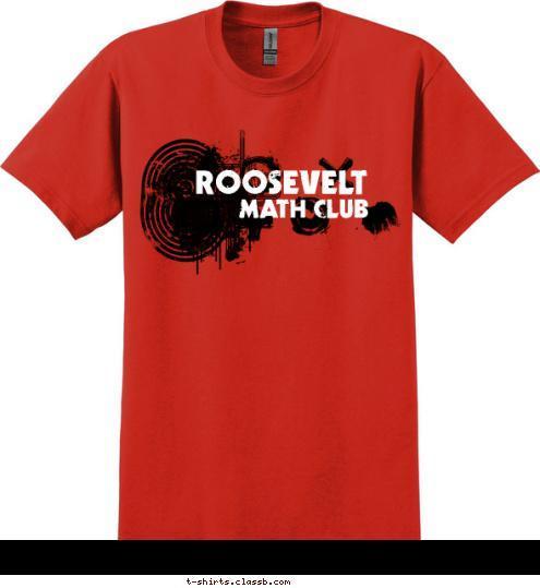 ROOSEVELT MATH CLUB T-shirt Design sp1710