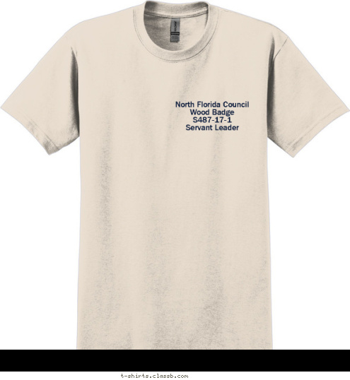 North Florida Council
Wood Badge
S487-17-1
Servant Leader T-shirt Design 